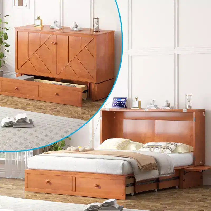 Lit escamotable Queen Size moderne