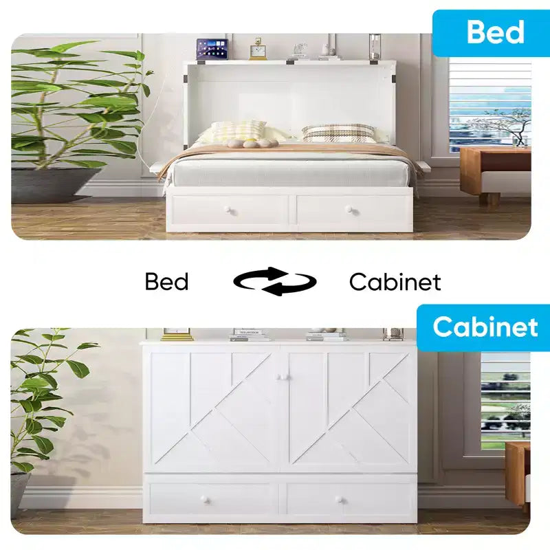 Lit escamotable Queen Size moderne