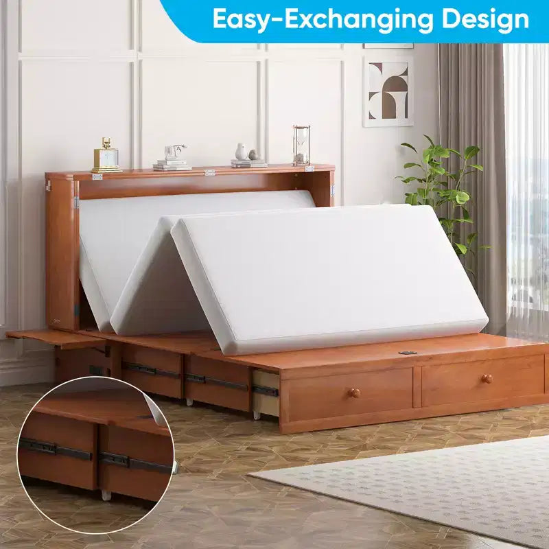 Lit escamotable Queen Size moderne