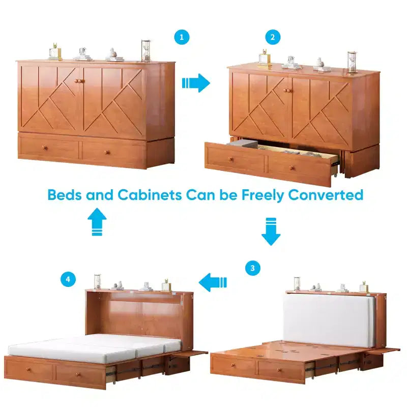 Lit escamotable Queen Size moderne