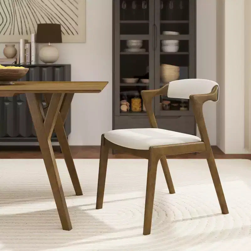 Chaise de salle à manger tapissée