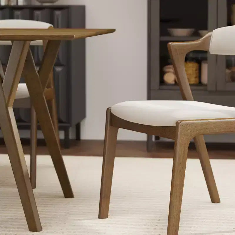 Chaise de salle à manger tapissée