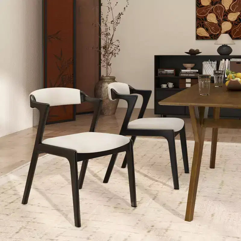 Chaise de salle à manger tapissée