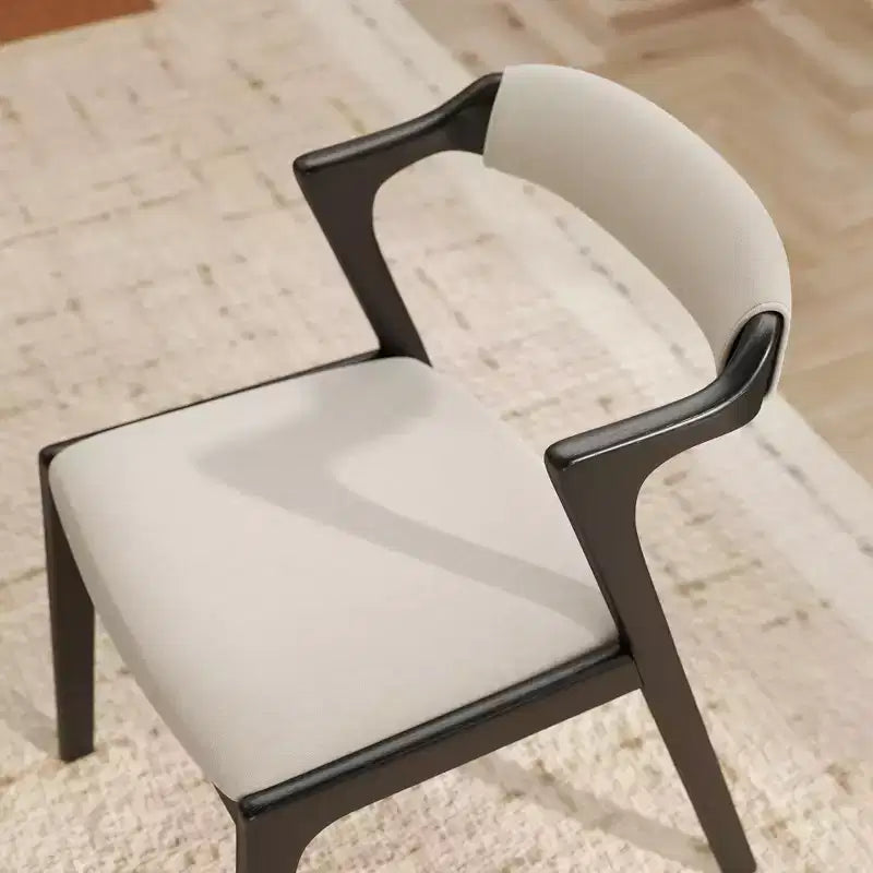 Chaise de salle à manger tapissée