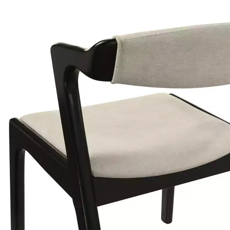 Chaise de salle à manger tapissée