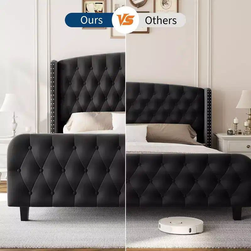 Plateforme en coussin de velours