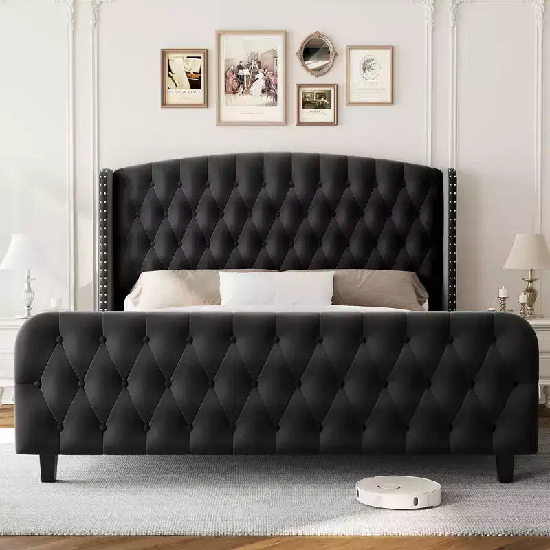 Plateforme en coussin de velours