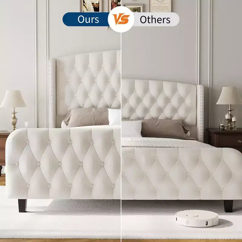 Plateforme en coussin de velours