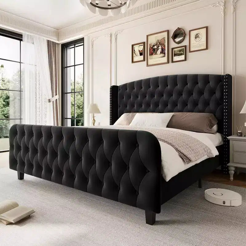 Plateforme en coussin de velours