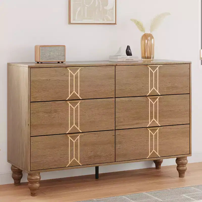Commode de chambre à six tiroirs