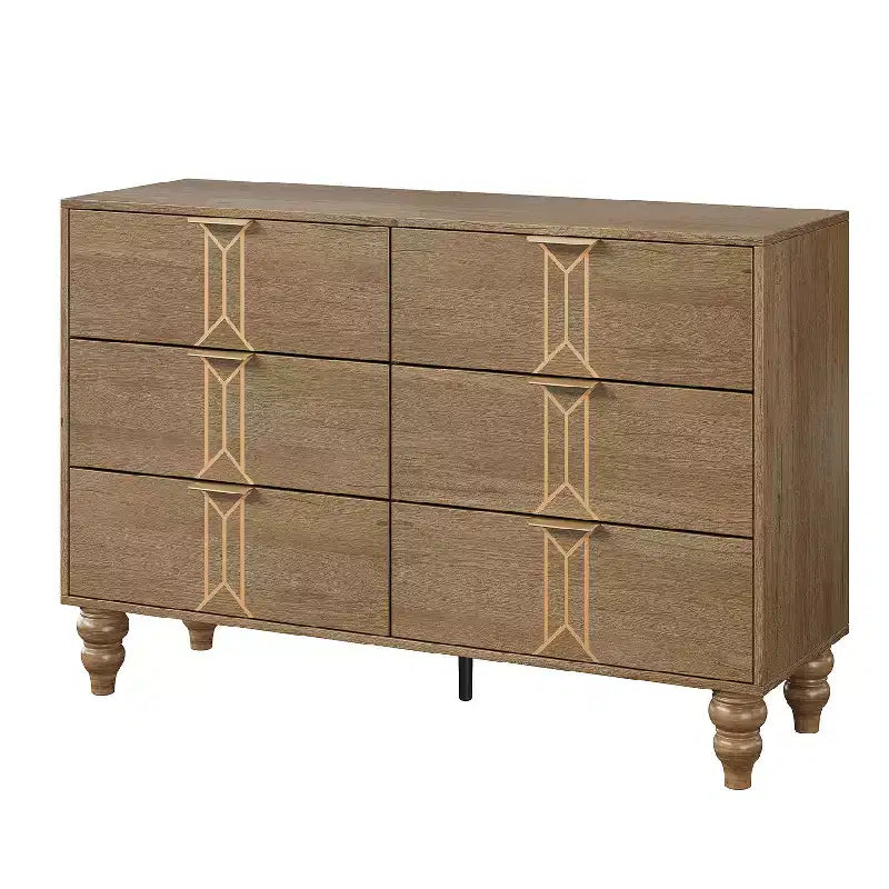 Commode de chambre à six tiroirs