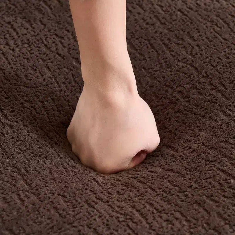 Ensemble de canapé d'angle en mousse avec méridienne incurvée