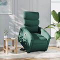 Fauteuil inclinable relevable électrique vert foncé