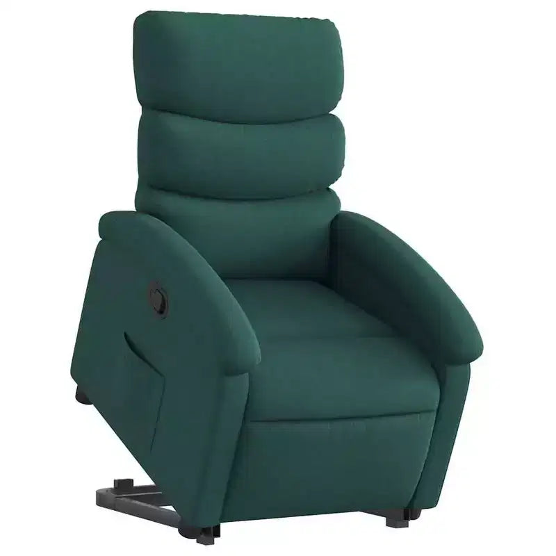 Fauteuil inclinable relevable électrique vert foncé