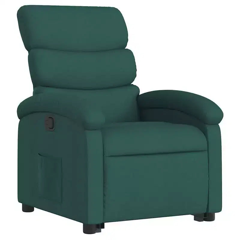Fauteuil inclinable relevable électrique vert foncé