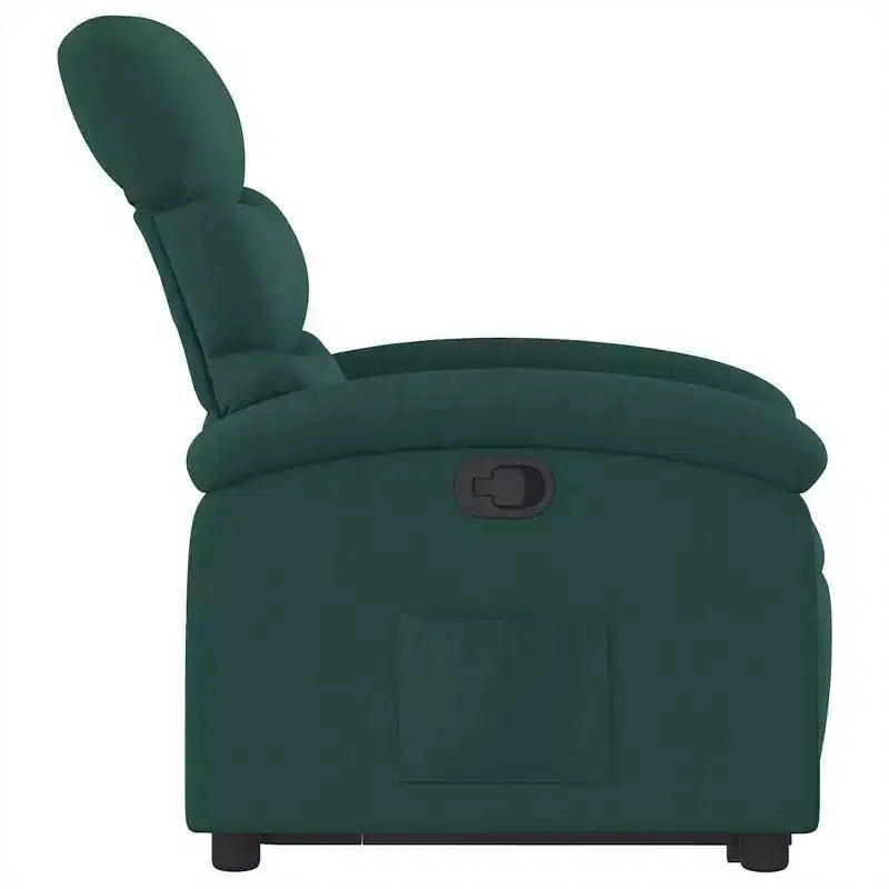 Fauteuil inclinable relevable électrique vert foncé