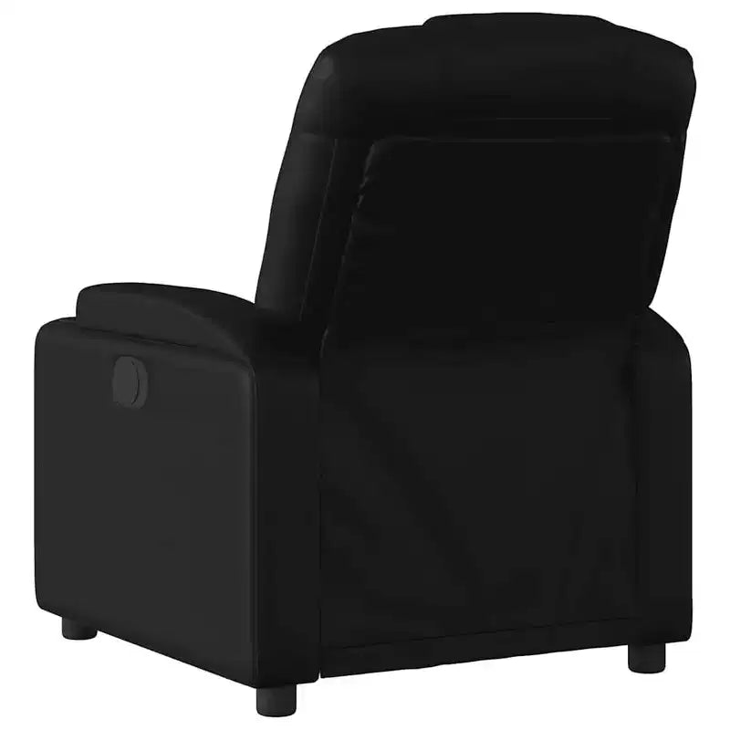 Fauteuil inclinable électrique en similicuir noir