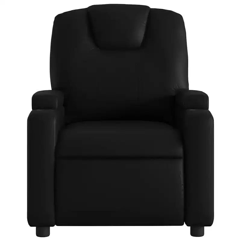 Fauteuil inclinable électrique en similicuir noir