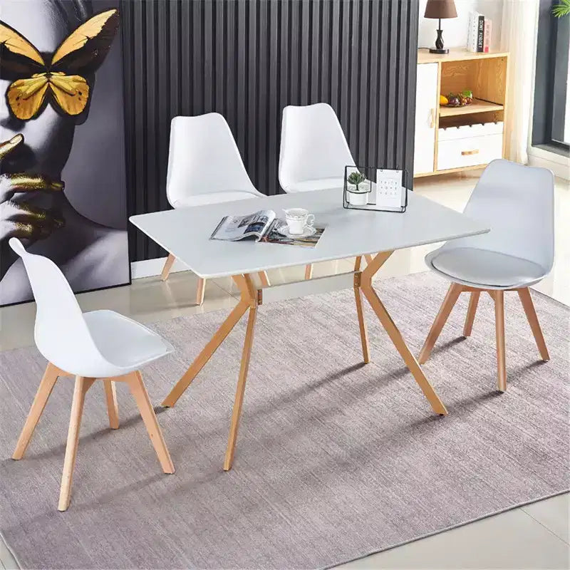 Table à manger moderne minimaliste en bois