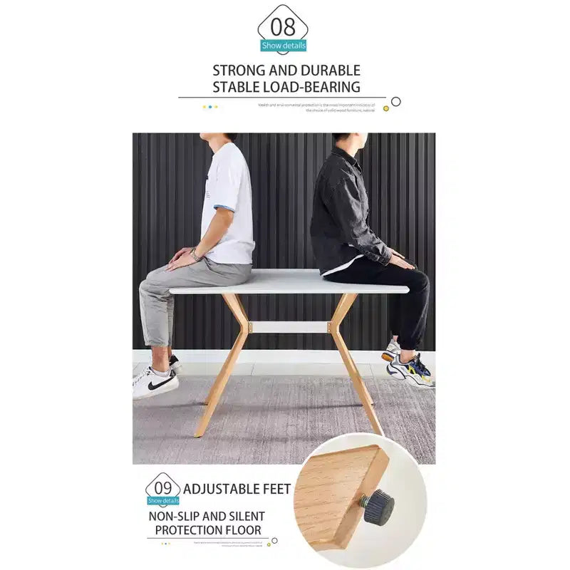 Table à manger moderne minimaliste en bois