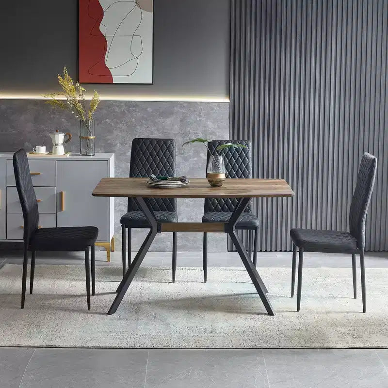 Table à manger moderne minimaliste en bois
