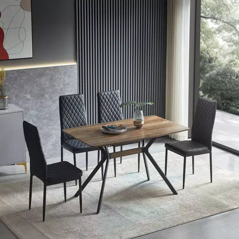Table à manger moderne minimaliste en bois