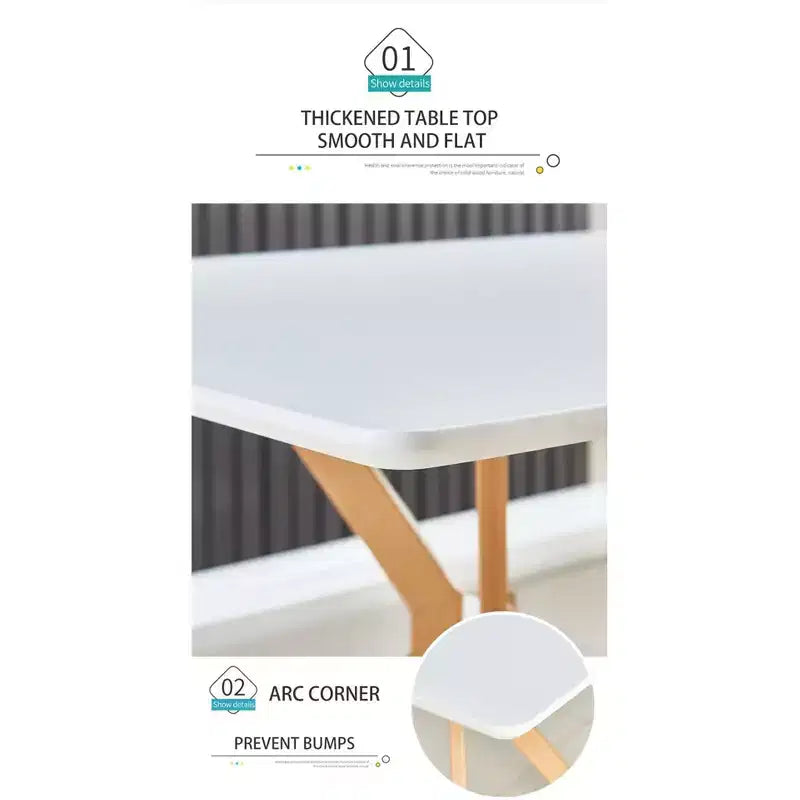 Table à manger moderne minimaliste en bois