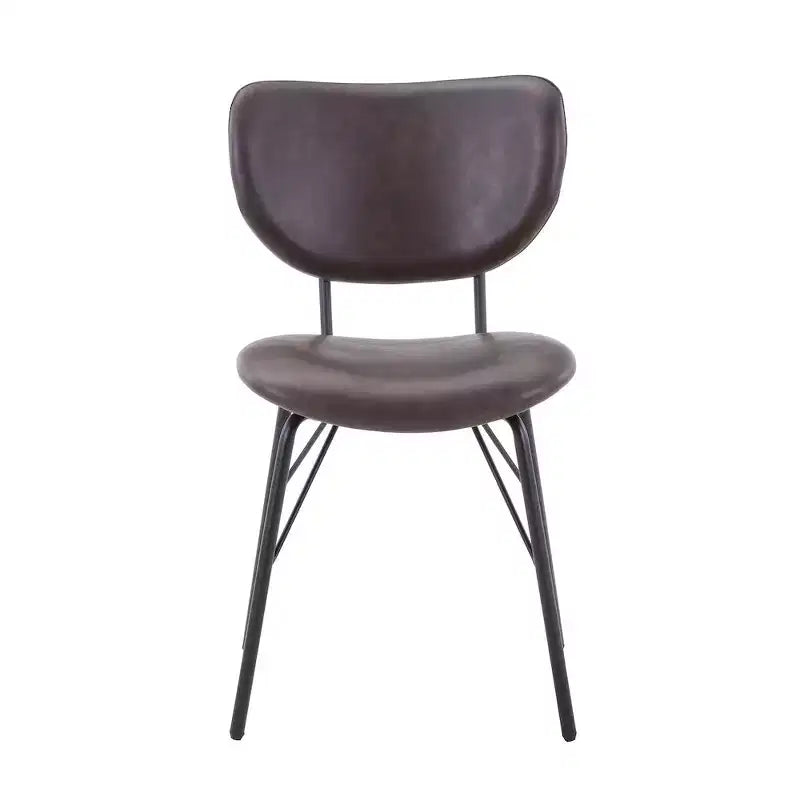 Jofran,Contemporary Modern Faux Leather Split-Back Upholstered Dining Chair (Set of 2)
