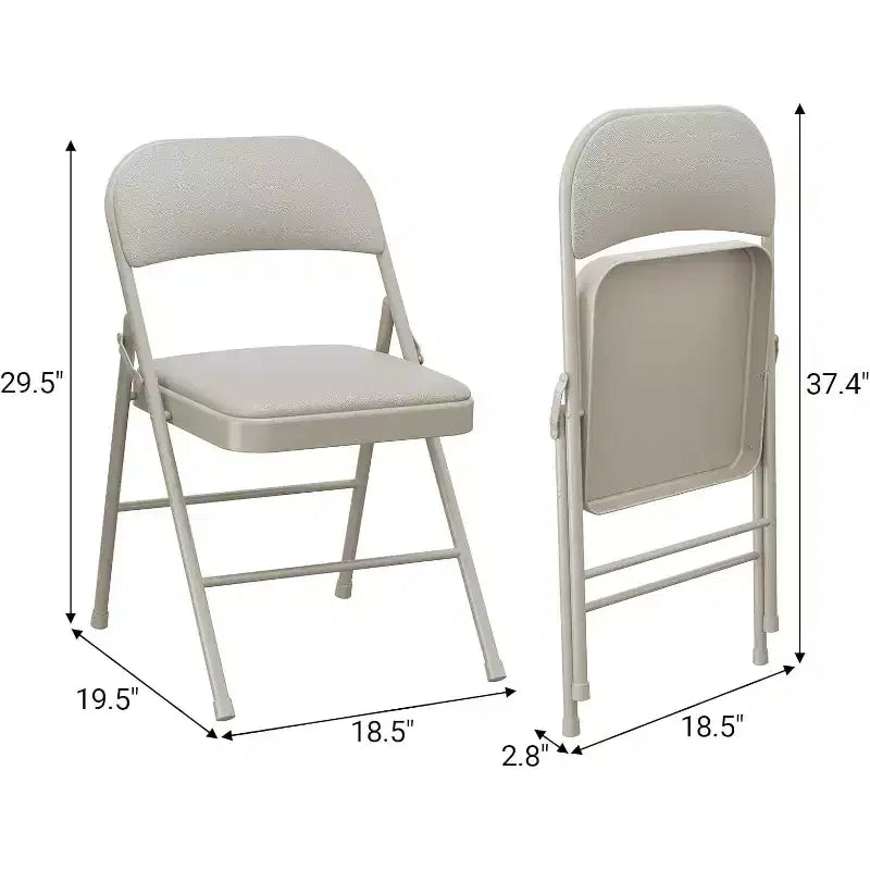 Chaise pliante avec coussin