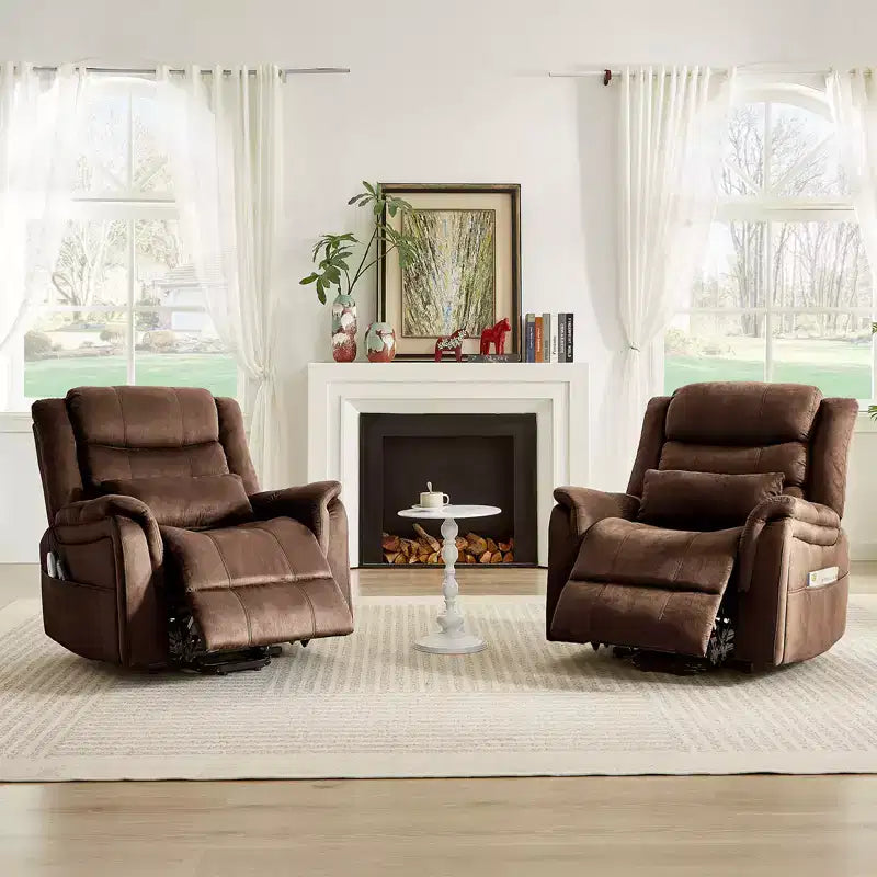 Fauteuil inclinable électrique de massage et chauffant avec fonction de levage