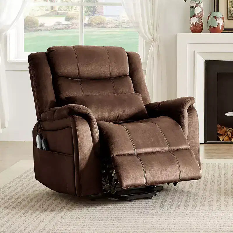 Fauteuil inclinable électrique de massage et chauffant avec fonction de levage