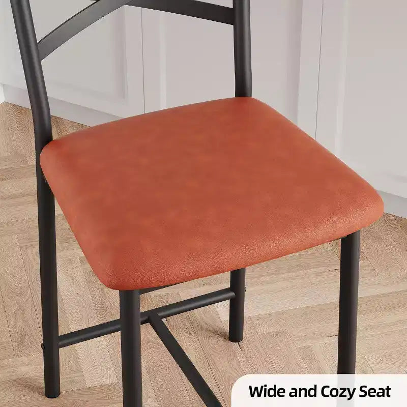 Tabourets de bar, sièges garnis de cuir PU