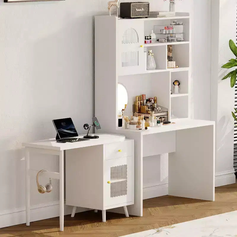 Bureau informatique moderne en bois de chêne pour la maison et le bureau