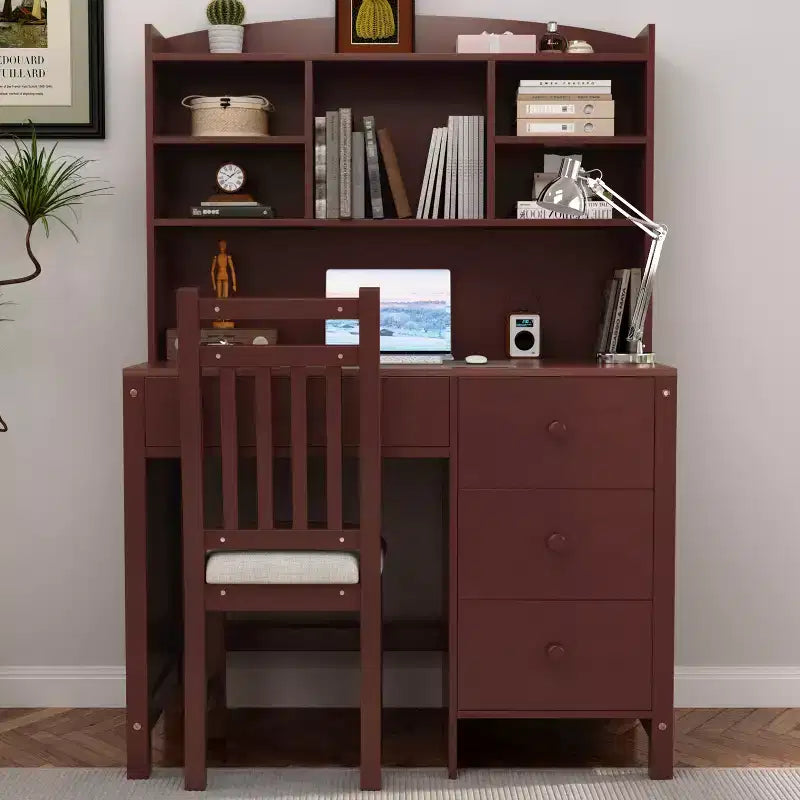 Bureau informatique moderne en bois de chêne pour la maison et le bureau