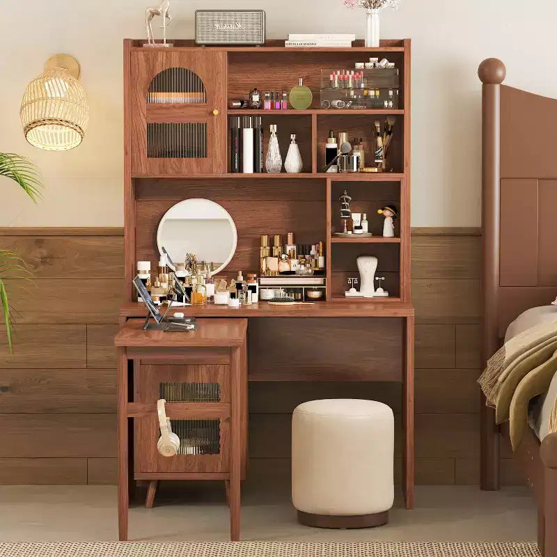 Bureau informatique moderne en bois de chêne pour la maison et le bureau