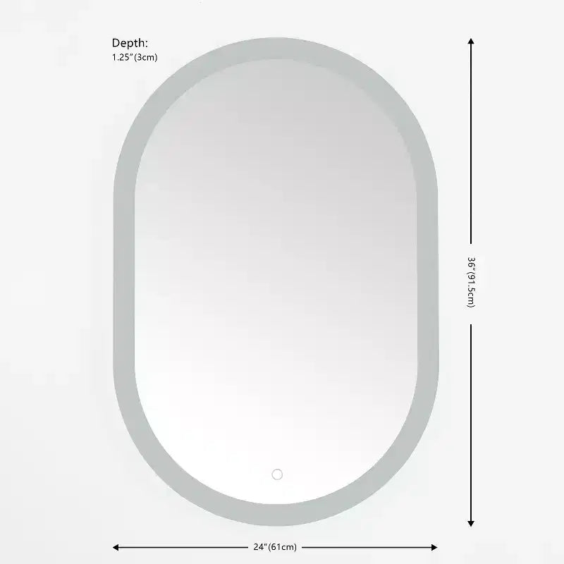 miroir ovale