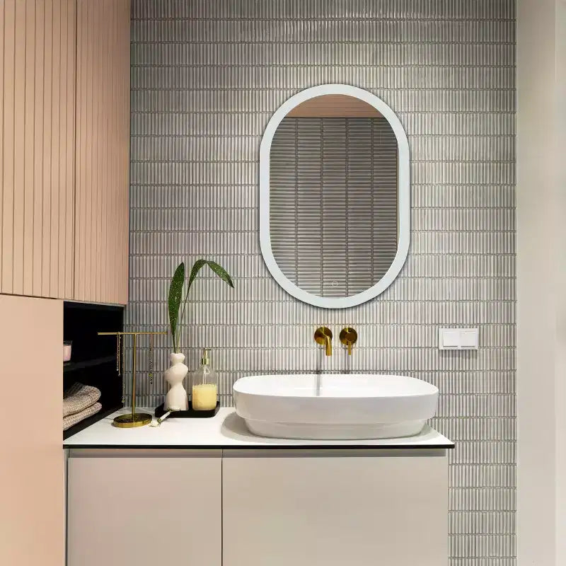 miroir ovale
