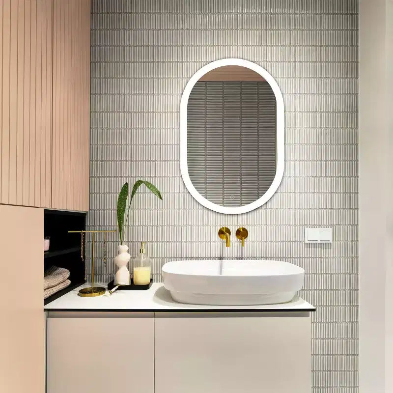 miroir ovale