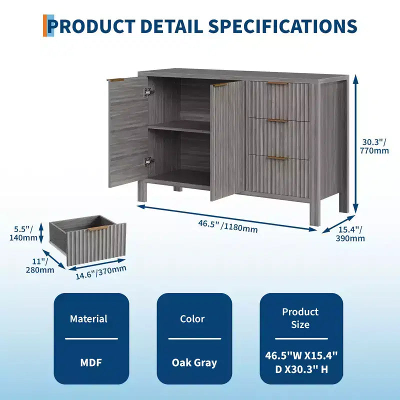 Meuble/armoire de service encastré(e)