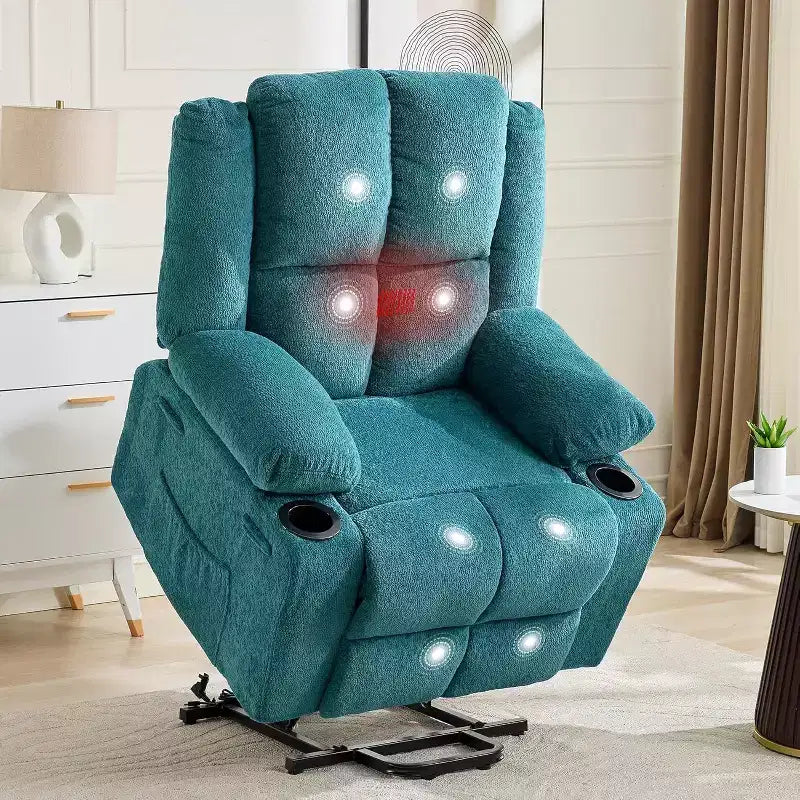 Fauteuil inclinable extra-large réglable avec fonction de massage
