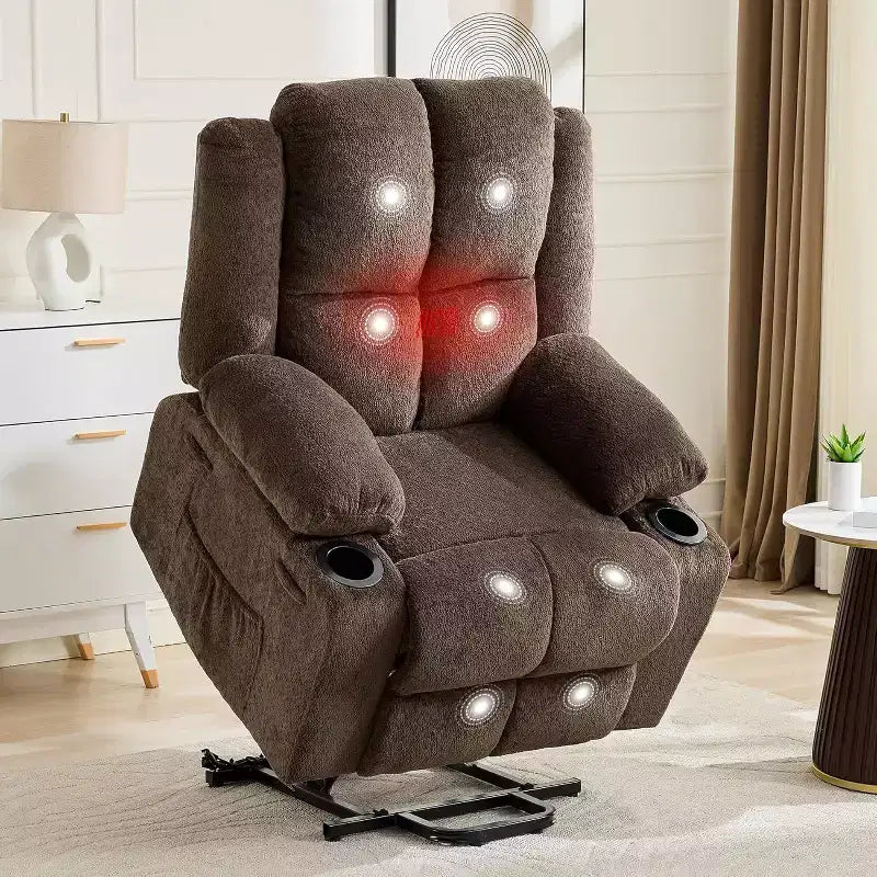 Fauteuil inclinable extra-large réglable avec fonction de massage