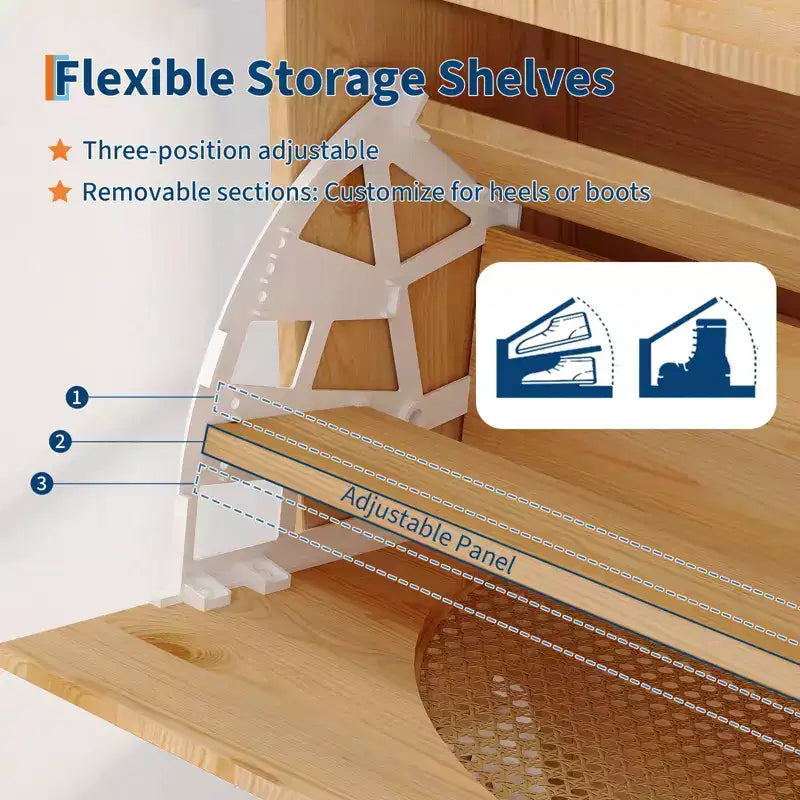 Armoire de rangement modulable, adaptée aux couloirs, chambres et salons.