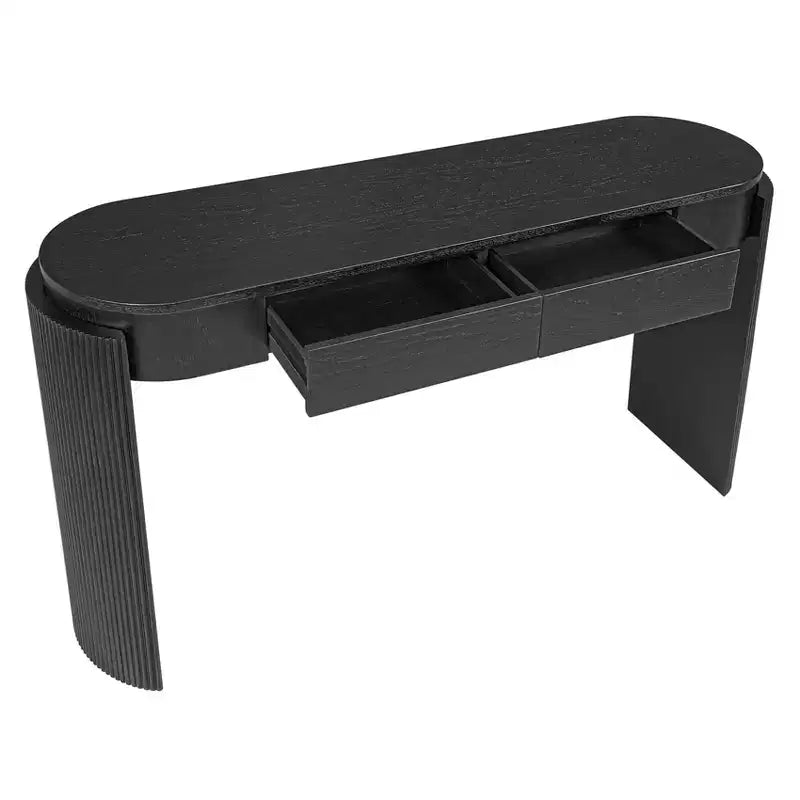 Console d'entrée avec finition en grain de bois naturel