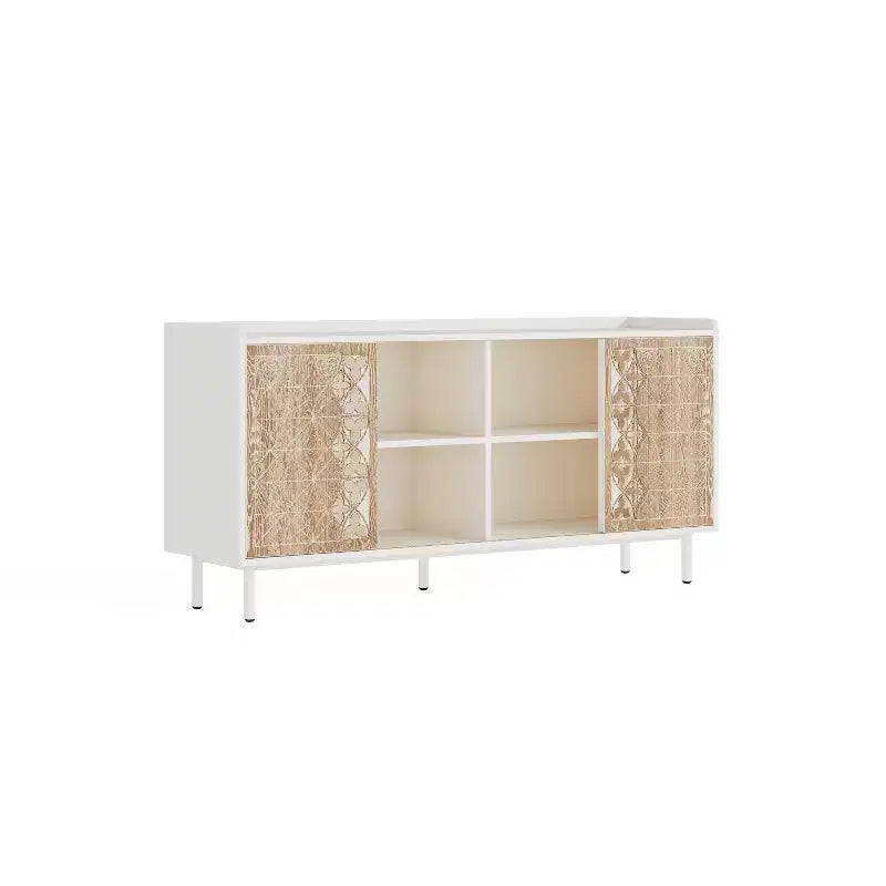 Buffet en bois massif de style médiéval