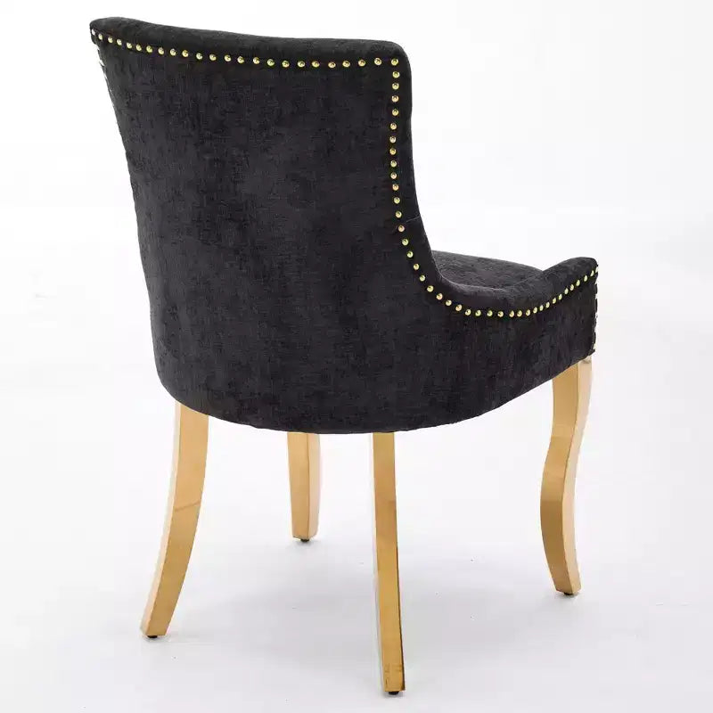 Chaise de salle à manger moderne en chenille, chaise de cuisine domestique