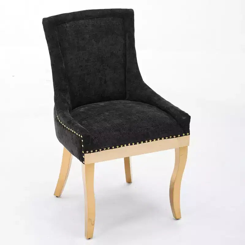 Chaise de salle à manger moderne en chenille, chaise de cuisine domestique