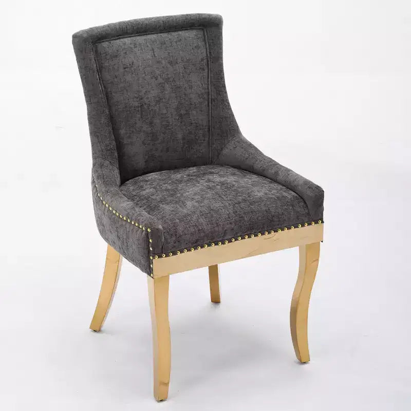Chaise de salle à manger moderne en chenille, chaise de cuisine domestique