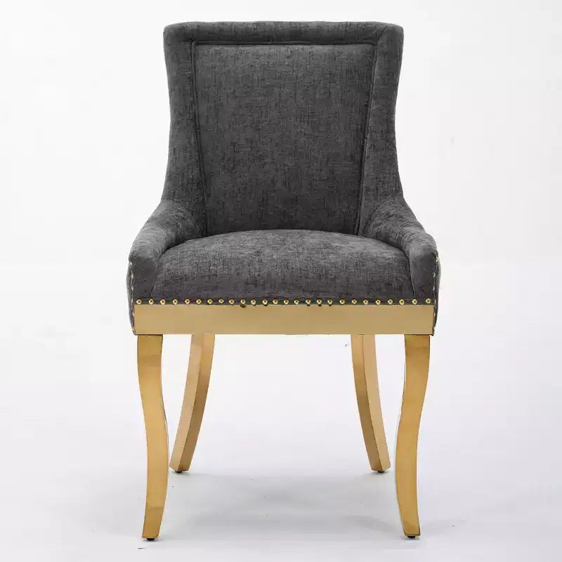 Chaise de salle à manger moderne en chenille, chaise de cuisine domestique