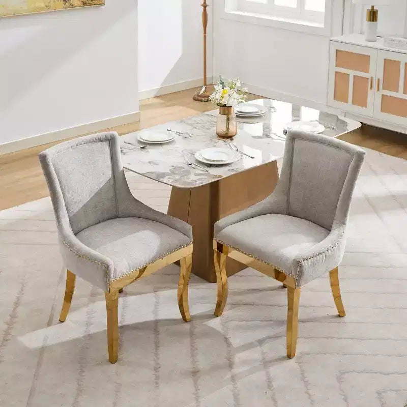 Chaise de salle à manger moderne en chenille, chaise de cuisine domestique