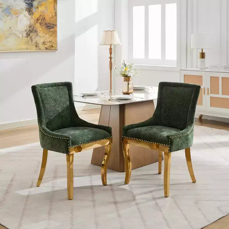 Chaise de salle à manger moderne en chenille, chaise de cuisine domestique